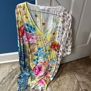 Johnny Was Multicolor Floral Dress